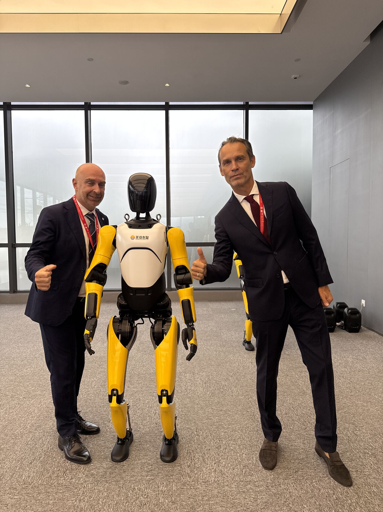 Optics Valley robotics — on the floor with a humanoid built by the local programme — Wuhan